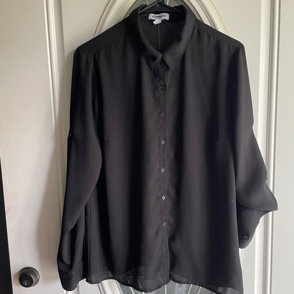 Black express portofino button down